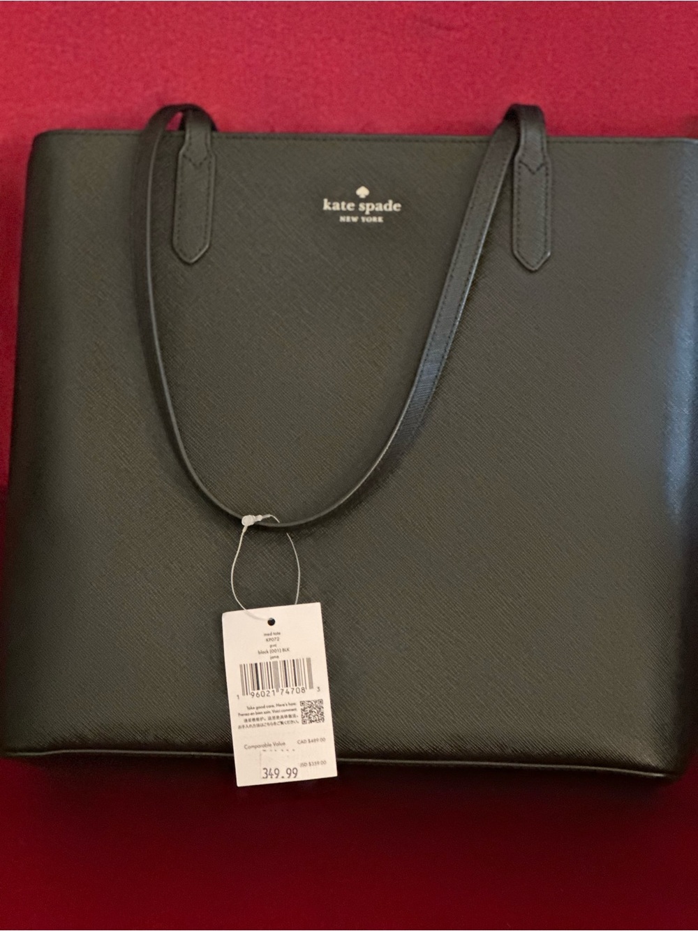 Kate Spade Black Saffiano Tote